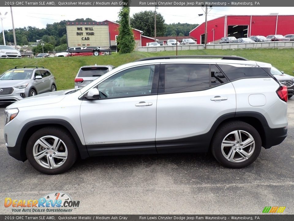 Quicksilver Metallic 2019 GMC Terrain SLE AWD Photo #2