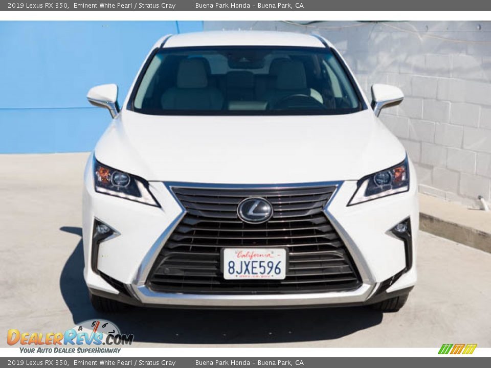 2019 Lexus RX 350 Eminent White Pearl / Stratus Gray Photo #7