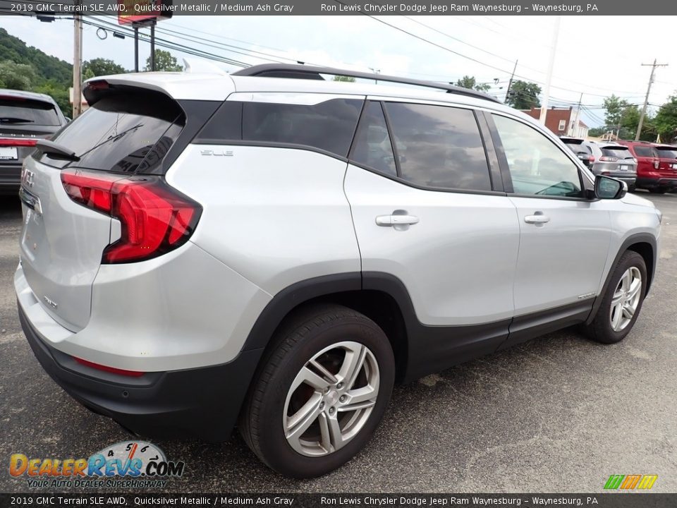 2019 GMC Terrain SLE AWD Quicksilver Metallic / Medium Ash Gray Photo #6