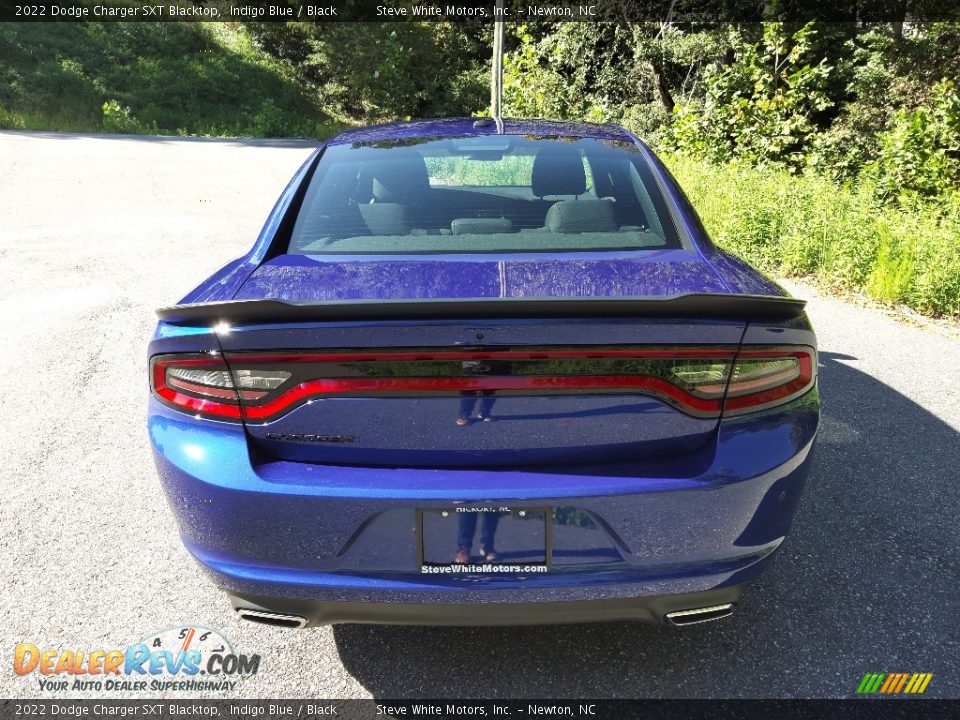 2022 Dodge Charger SXT Blacktop Indigo Blue / Black Photo #7