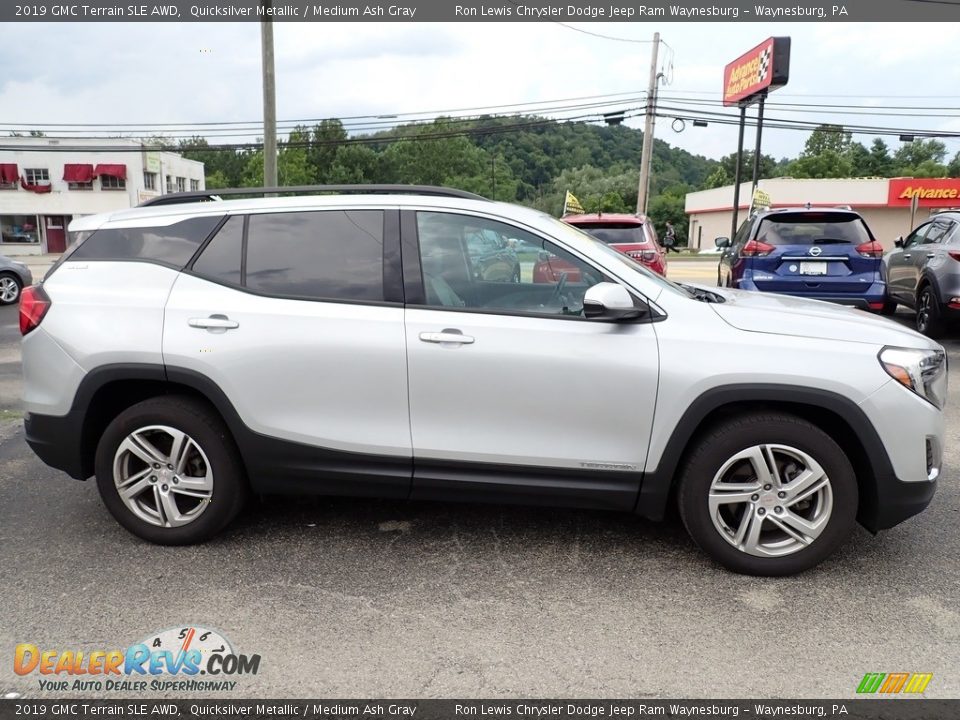 Quicksilver Metallic 2019 GMC Terrain SLE AWD Photo #7