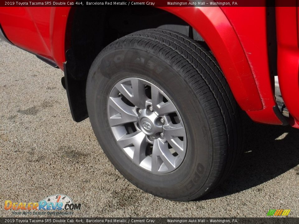 2019 Toyota Tacoma SR5 Double Cab 4x4 Barcelona Red Metallic / Cement Gray Photo #10