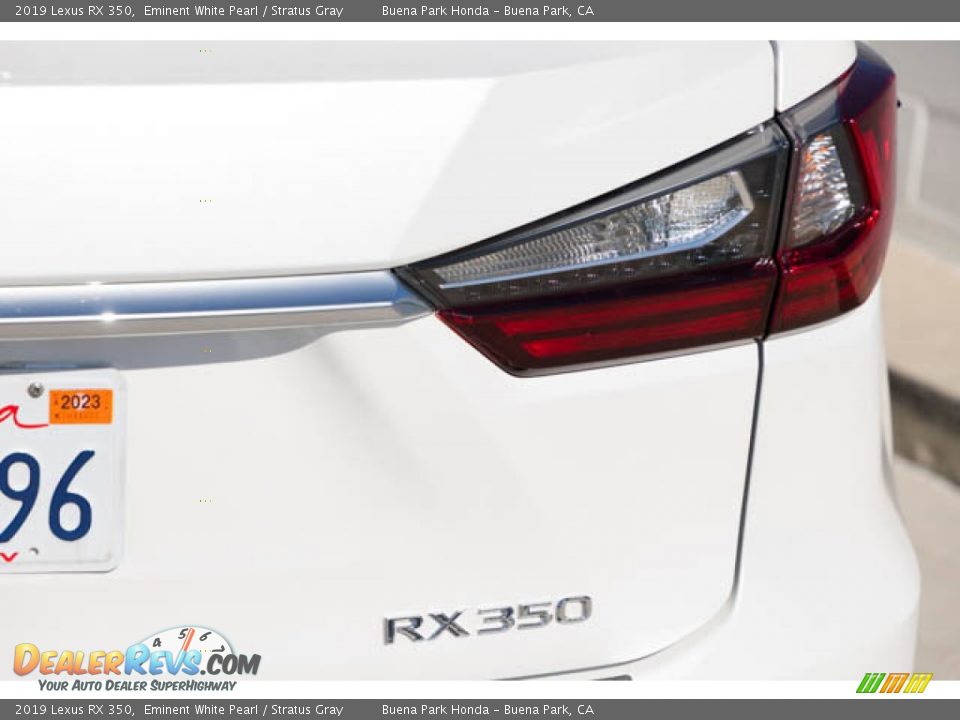 2019 Lexus RX 350 Eminent White Pearl / Stratus Gray Photo #11