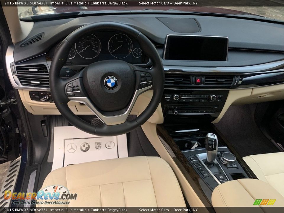 2016 BMW X5 xDrive35i Imperial Blue Metallic / Canberra Beige/Black Photo #10