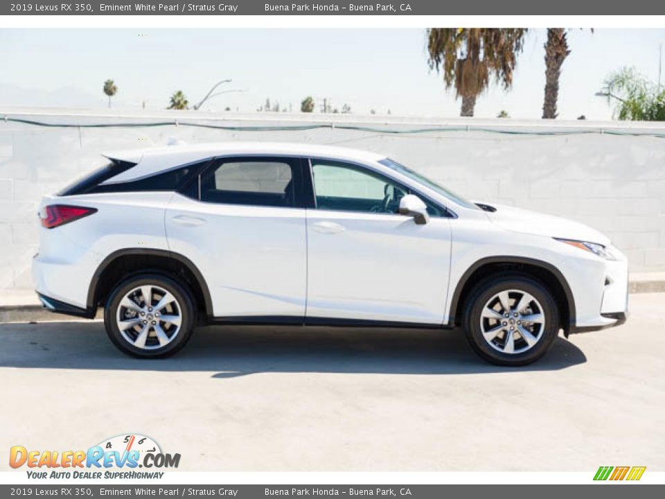 2019 Lexus RX 350 Eminent White Pearl / Stratus Gray Photo #12