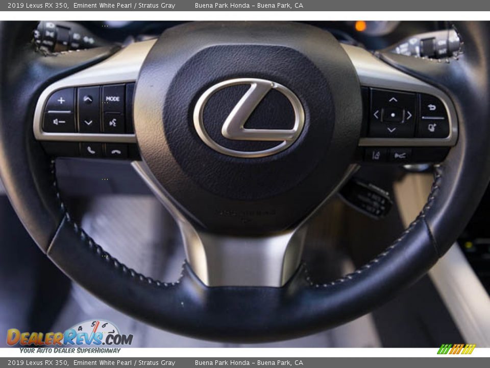 2019 Lexus RX 350 Eminent White Pearl / Stratus Gray Photo #13