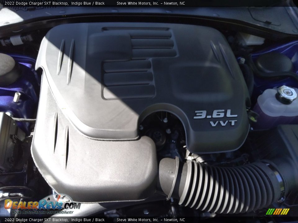 2022 Dodge Charger SXT Blacktop Indigo Blue / Black Photo #9