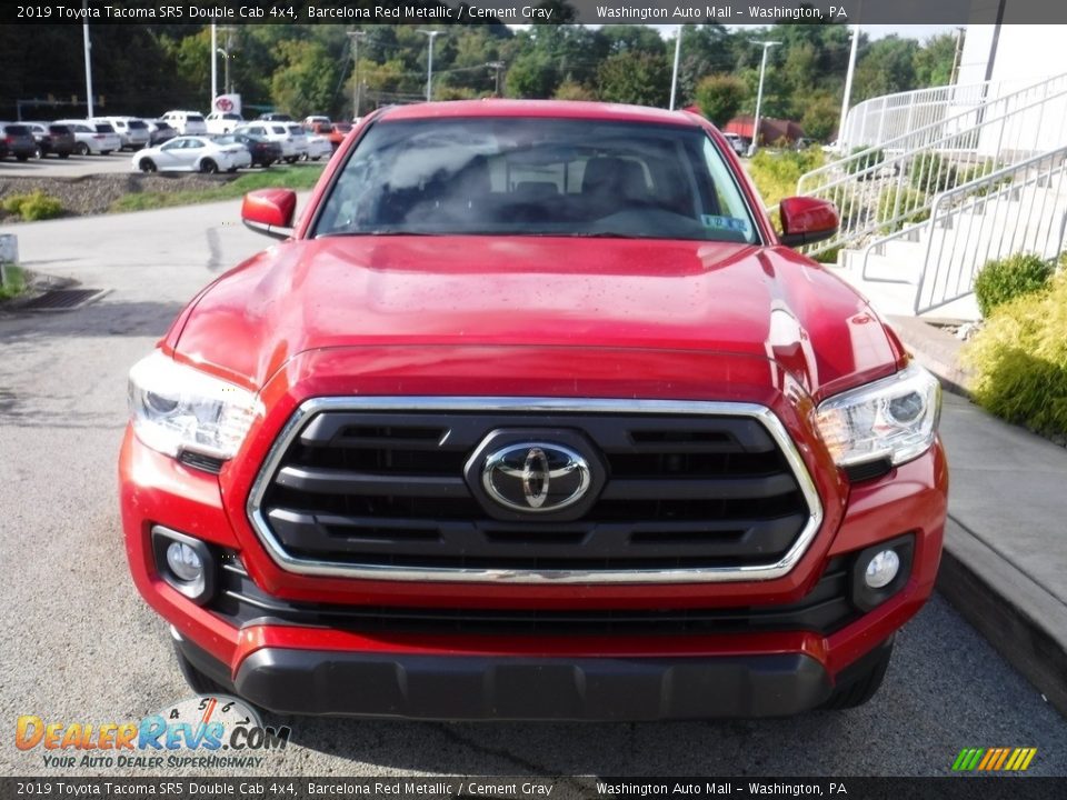 2019 Toyota Tacoma SR5 Double Cab 4x4 Barcelona Red Metallic / Cement Gray Photo #12