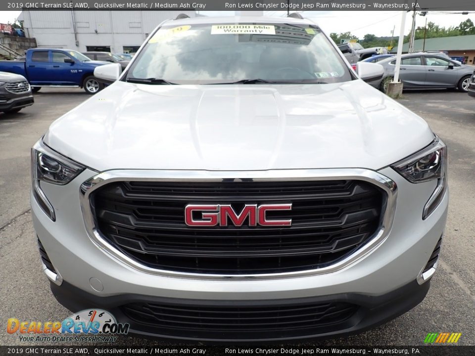 2019 GMC Terrain SLE AWD Quicksilver Metallic / Medium Ash Gray Photo #10