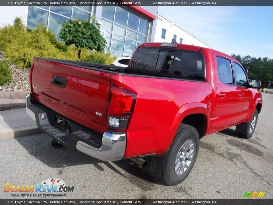 2019 Toyota Tacoma SR5 Double Cab 4x4 Barcelona Red Metallic / Cement Gray Photo #16