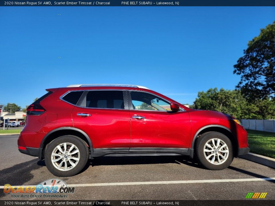 2020 Nissan Rogue SV AWD Scarlet Ember Tintcoat / Charcoal Photo #6