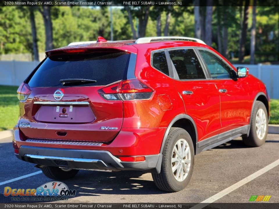 2020 Nissan Rogue SV AWD Scarlet Ember Tintcoat / Charcoal Photo #7