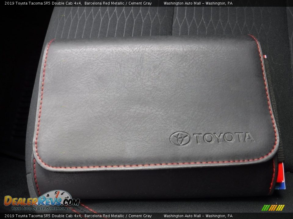 2019 Toyota Tacoma SR5 Double Cab 4x4 Barcelona Red Metallic / Cement Gray Photo #31