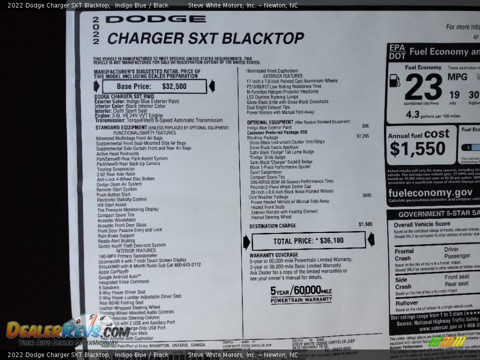 2022 Dodge Charger SXT Blacktop Indigo Blue / Black Photo #27