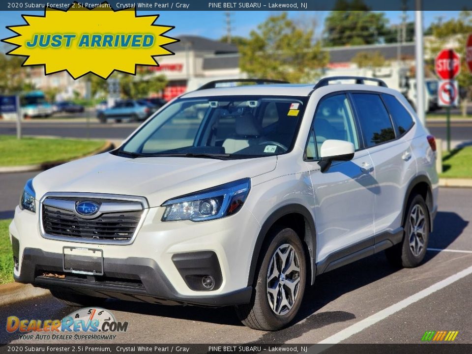 2020 Subaru Forester 2.5i Premium Crystal White Pearl / Gray Photo #1