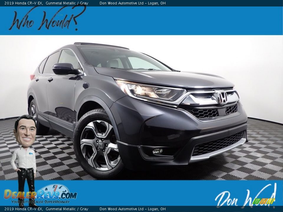 2019 Honda CR-V EX Gunmetal Metallic / Gray Photo #1