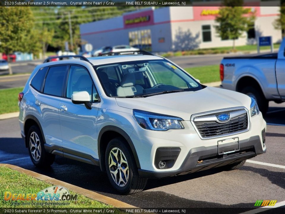 2020 Subaru Forester 2.5i Premium Crystal White Pearl / Gray Photo #4