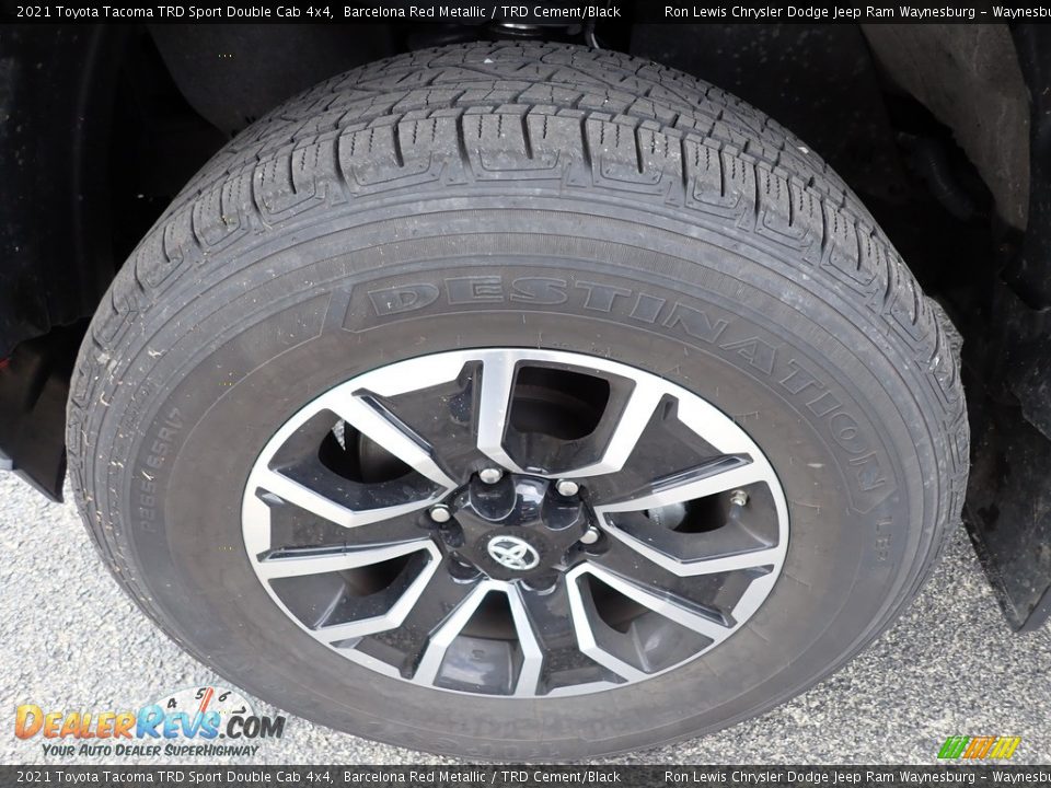 2021 Toyota Tacoma TRD Sport Double Cab 4x4 Barcelona Red Metallic / TRD Cement/Black Photo #10
