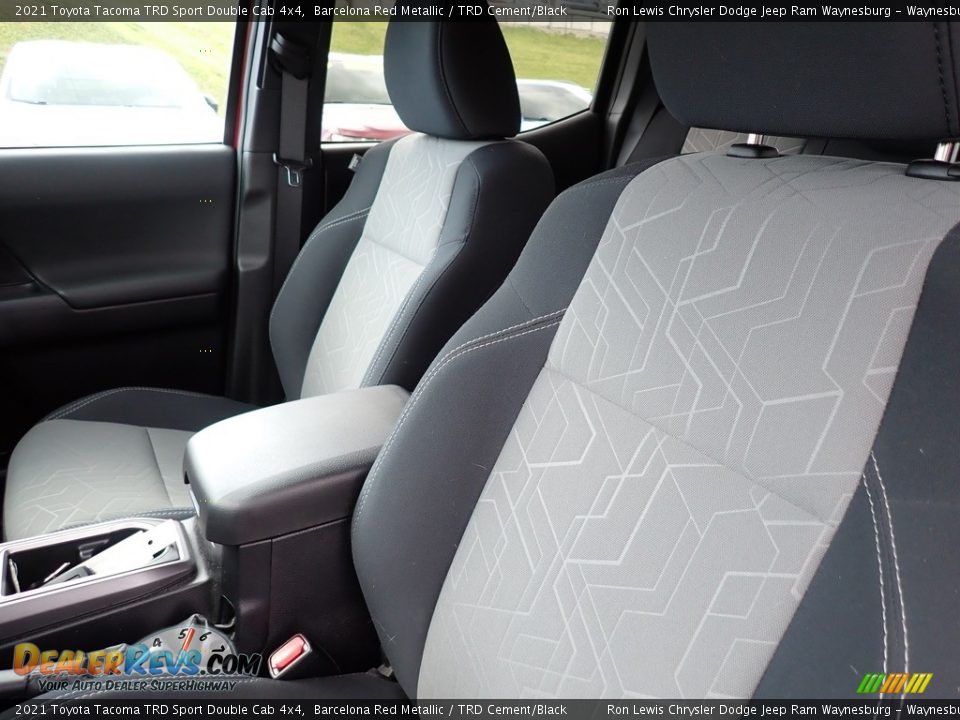 2021 Toyota Tacoma TRD Sport Double Cab 4x4 Barcelona Red Metallic / TRD Cement/Black Photo #11