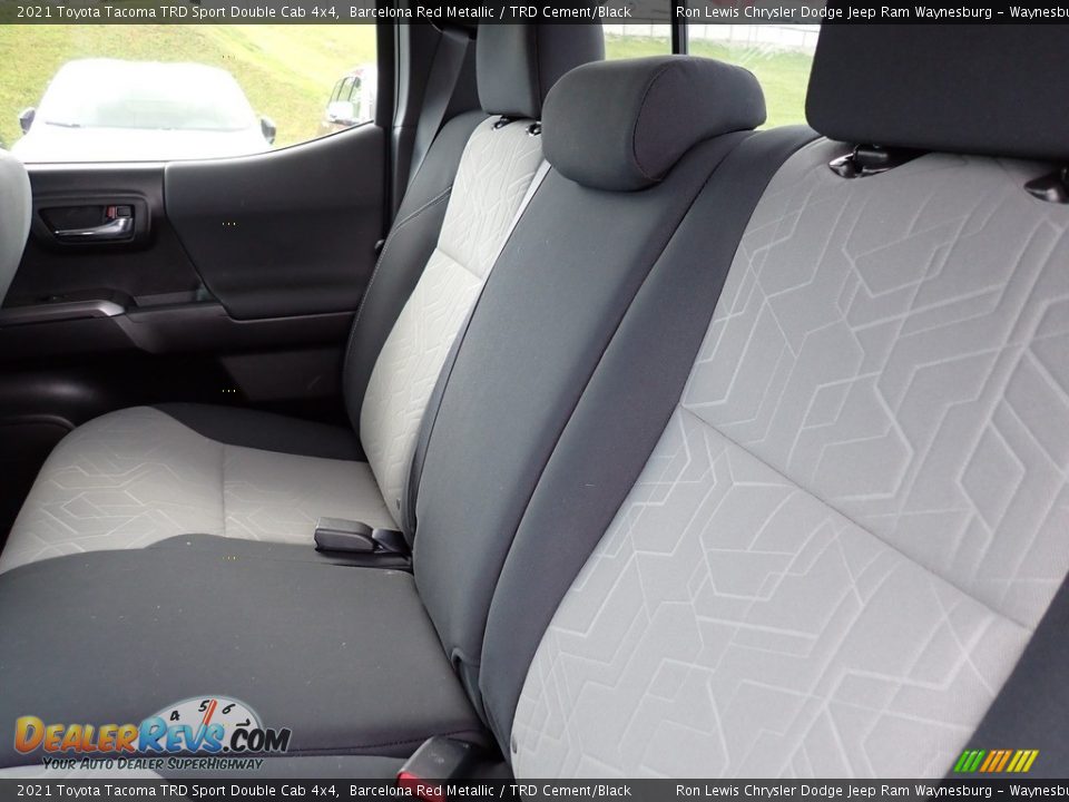 2021 Toyota Tacoma TRD Sport Double Cab 4x4 Barcelona Red Metallic / TRD Cement/Black Photo #12