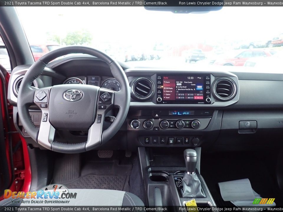 2021 Toyota Tacoma TRD Sport Double Cab 4x4 Barcelona Red Metallic / TRD Cement/Black Photo #13