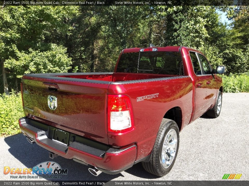 2022 Ram 1500 Big Horn Quad Cab Delmonico Red Pearl / Black Photo #6