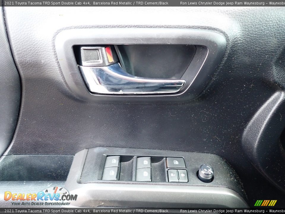 2021 Toyota Tacoma TRD Sport Double Cab 4x4 Barcelona Red Metallic / TRD Cement/Black Photo #14