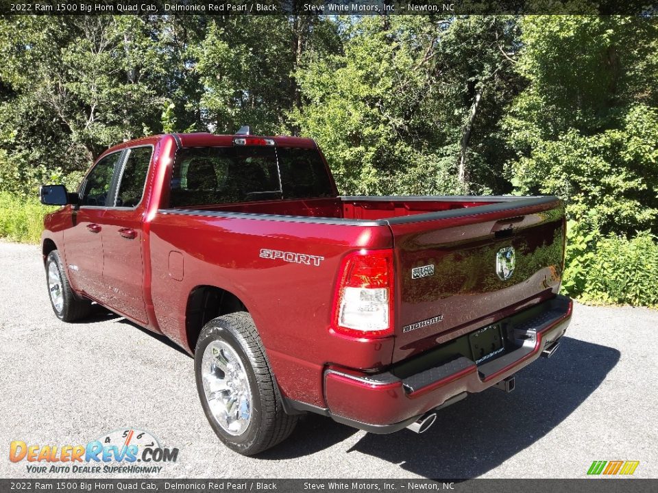 2022 Ram 1500 Big Horn Quad Cab Delmonico Red Pearl / Black Photo #9