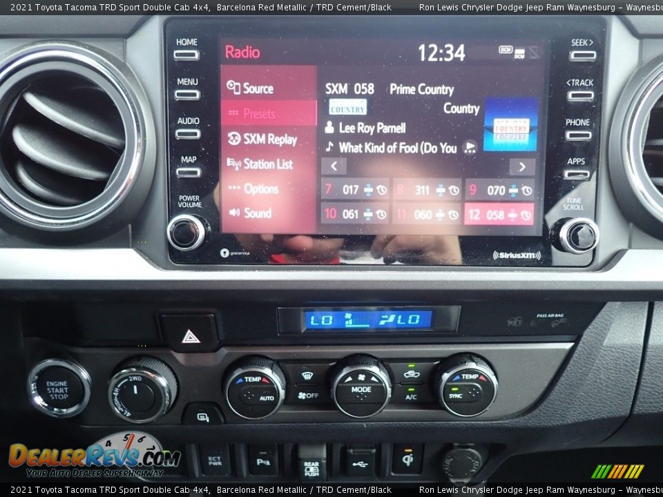 2021 Toyota Tacoma TRD Sport Double Cab 4x4 Barcelona Red Metallic / TRD Cement/Black Photo #19