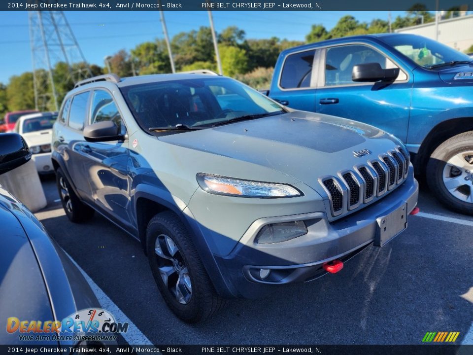 2014 Jeep Cherokee Trailhawk 4x4 Anvil / Morocco - Black Photo #4