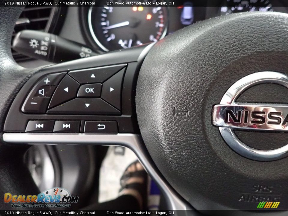 2019 Nissan Rogue S AWD Gun Metallic / Charcoal Photo #15
