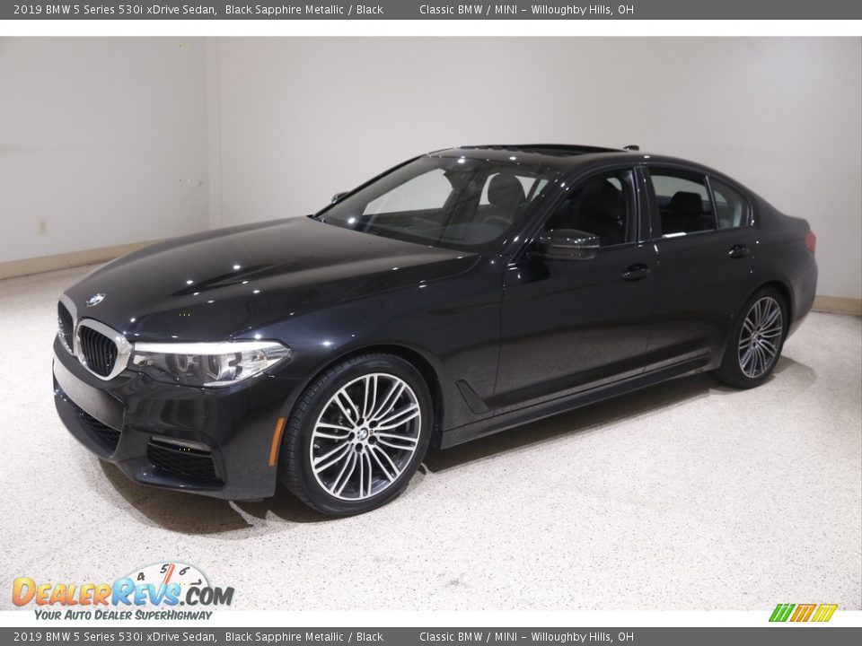 2019 BMW 5 Series 530i xDrive Sedan Black Sapphire Metallic / Black Photo #3