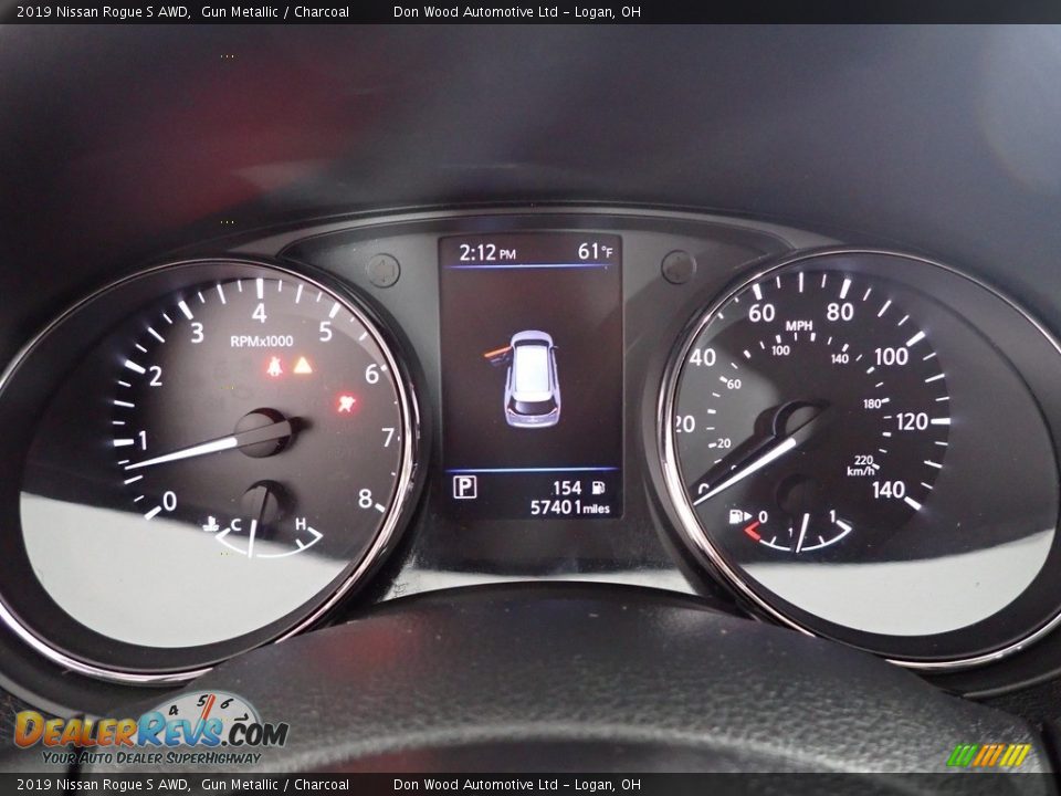 2019 Nissan Rogue S AWD Gun Metallic / Charcoal Photo #17