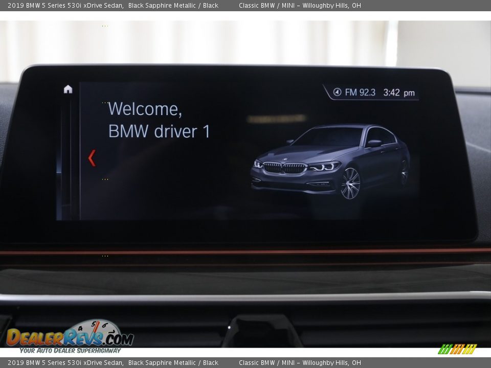 2019 BMW 5 Series 530i xDrive Sedan Black Sapphire Metallic / Black Photo #9