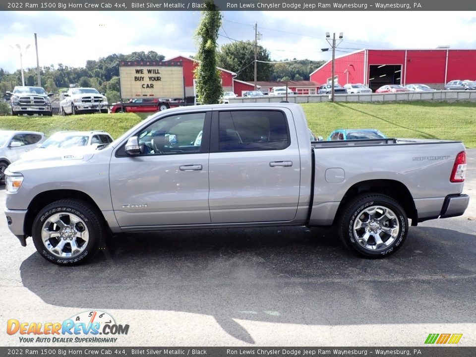 2022 Ram 1500 Big Horn Crew Cab 4x4 Billet Silver Metallic / Black Photo #2