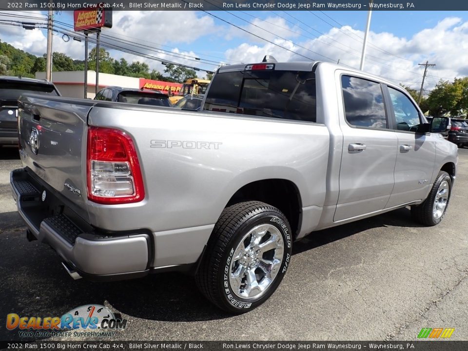 2022 Ram 1500 Big Horn Crew Cab 4x4 Billet Silver Metallic / Black Photo #5