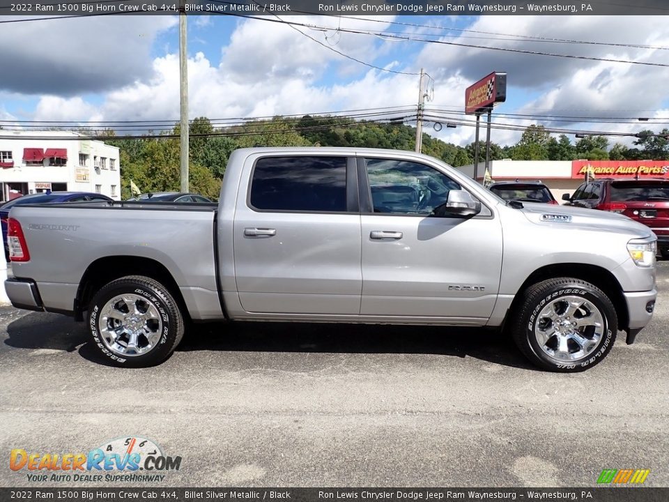 2022 Ram 1500 Big Horn Crew Cab 4x4 Billet Silver Metallic / Black Photo #6
