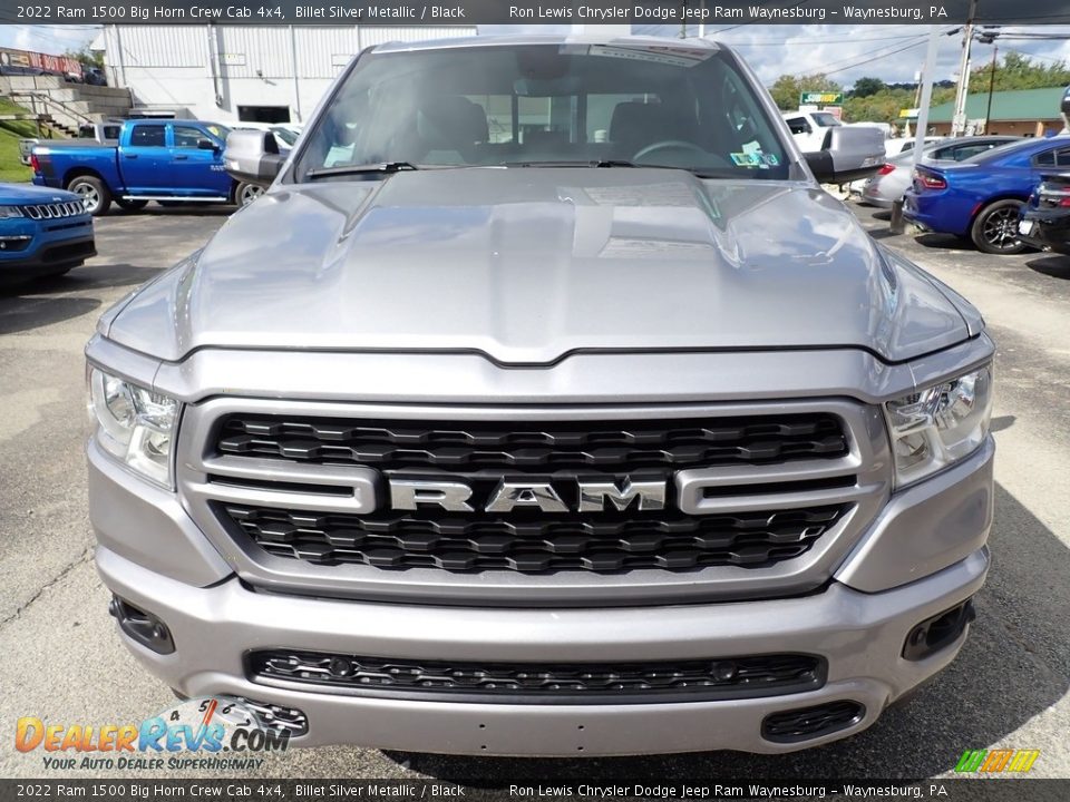 2022 Ram 1500 Big Horn Crew Cab 4x4 Billet Silver Metallic / Black Photo #8