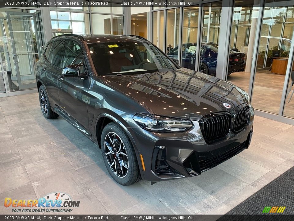 2023 BMW X3 M40i Dark Graphite Metallic / Tacora Red Photo #1