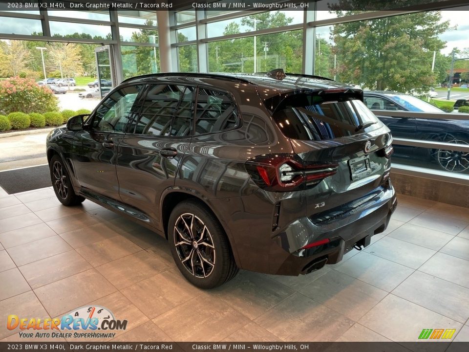 2023 BMW X3 M40i Dark Graphite Metallic / Tacora Red Photo #2