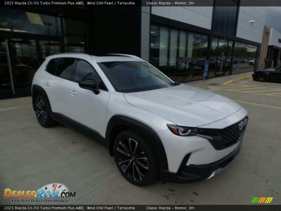 2023 Mazda CX-50 Turbo Premium Plus AWD Wind Chill Pearl / Terracotta Photo #1