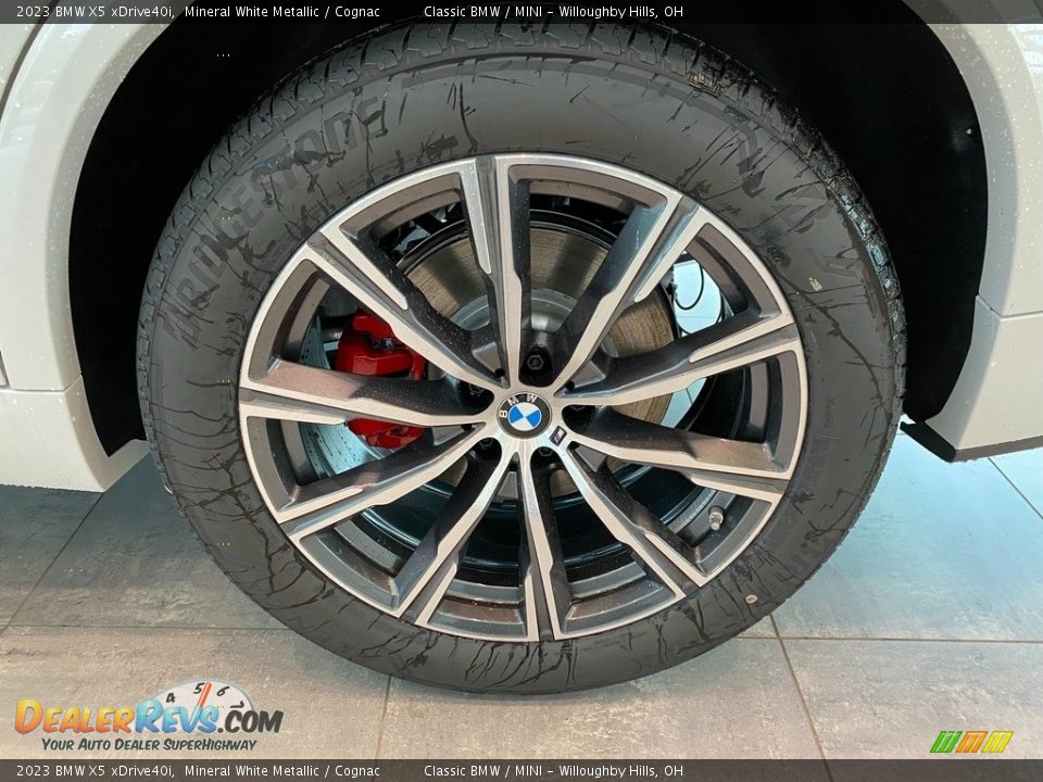 2023 BMW X5 xDrive40i Mineral White Metallic / Cognac Photo #3