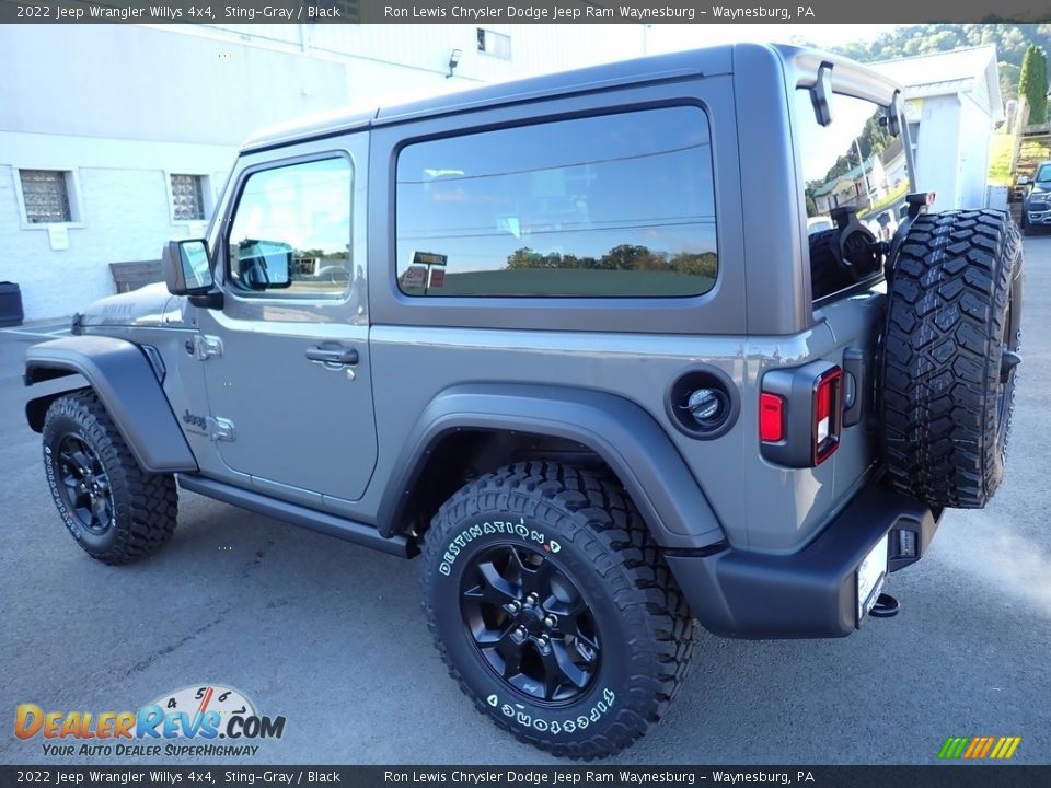 2022 Jeep Wrangler Willys 4x4 Sting-Gray / Black Photo #3