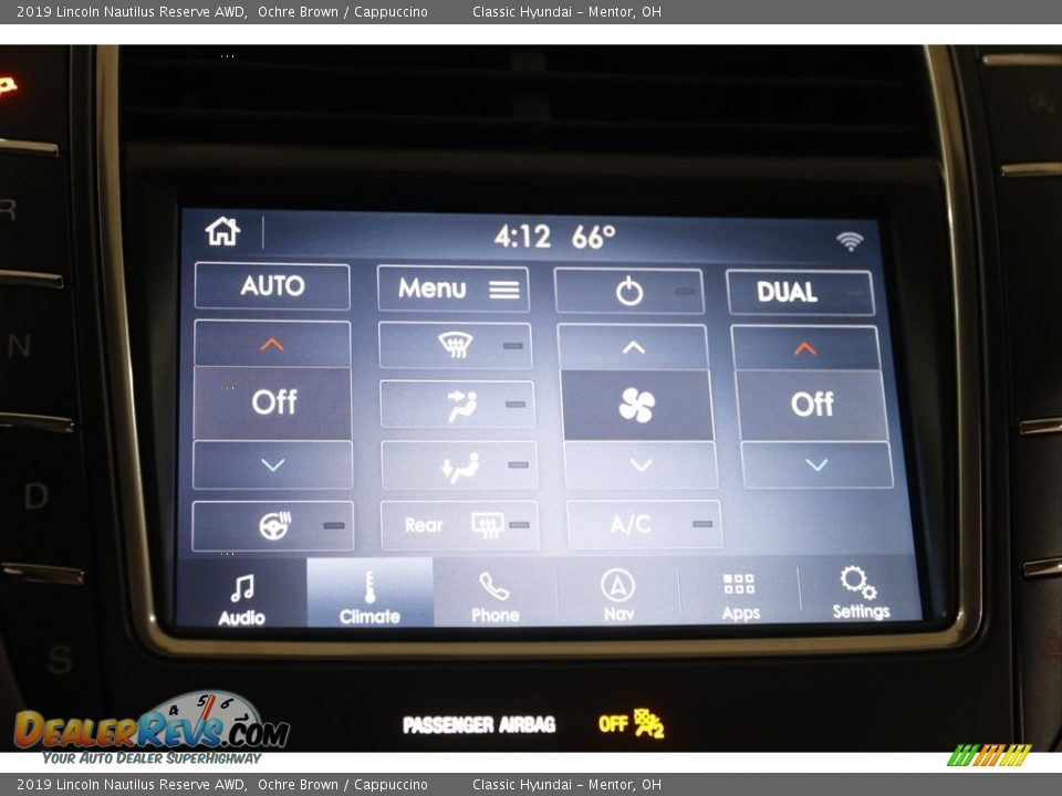 2019 Lincoln Nautilus Reserve AWD Ochre Brown / Cappuccino Photo #11