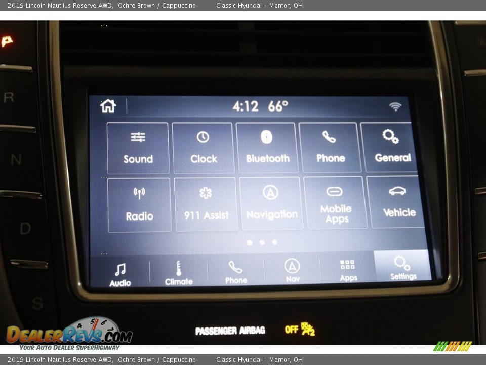 2019 Lincoln Nautilus Reserve AWD Ochre Brown / Cappuccino Photo #16