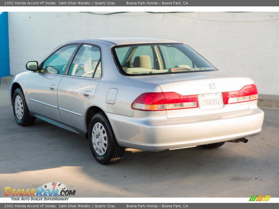 2002 Honda Accord VP Sedan Satin Silver Metallic / Quartz Gray Photo #2