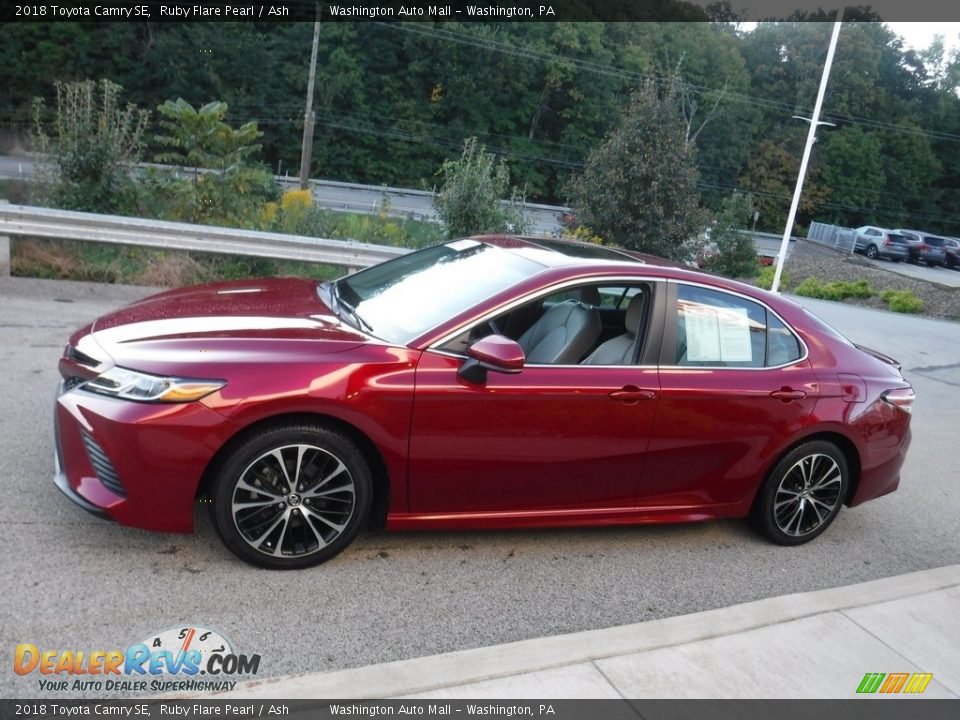2018 Toyota Camry SE Ruby Flare Pearl / Ash Photo #14