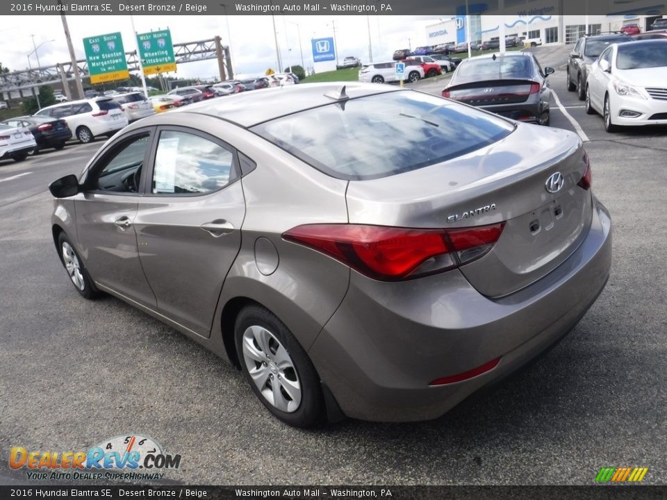 2016 Hyundai Elantra SE Desert Bronze / Beige Photo #7