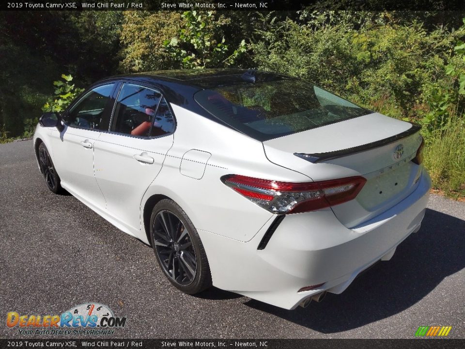 2019 Toyota Camry XSE Wind Chill Pearl / Red Photo #12