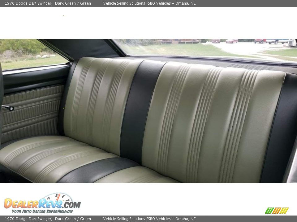 Rear Seat of 1970 Dodge Dart Swinger Photo #10